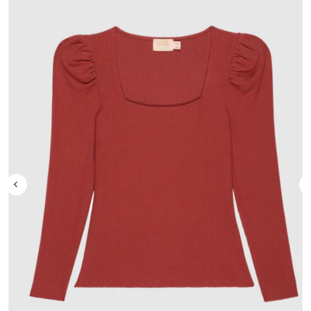 Nation LTD Leighton Top, Brick House Square Neck Size Medium $148